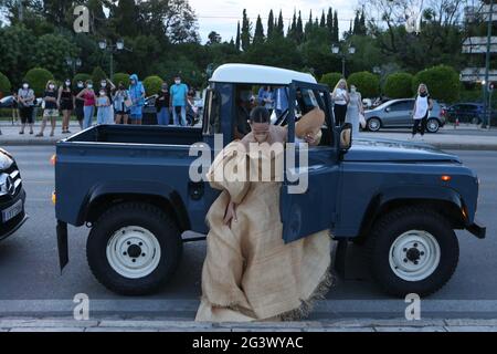 17. Juni 2021, Athen, Griechenland: Ankunft bei der Dior Fashion Show im Panathenaic Stadium Greece (Bild: © Aristidis VafeiadakisZUMA Wire) Stockfoto