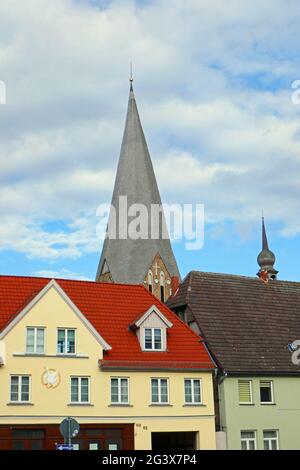 Stiftskirche St. Maria, St. Johannes und St. Elisabeth in BÃ¼tzow Stockfoto