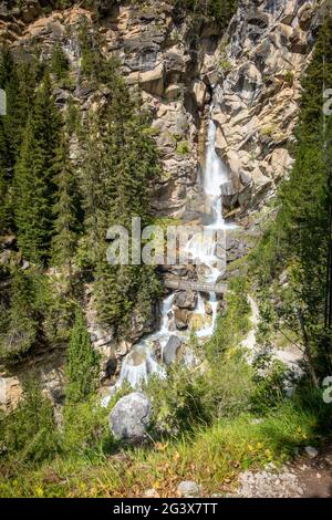 Wasserfall im Vanoise Nationalpark, Französische alpen Stockfoto