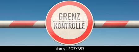 Grenzkontrolle Stockfoto