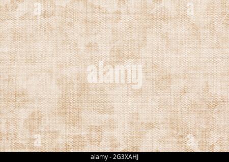 Natürliche Vintage beige Farbe Leinen Textur Hintergrund oder Grunge Leinwand Tuch abstrakt Stockfoto