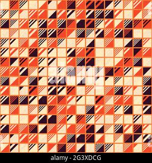 Abstrakte geometrische generative Illustrationen Stock Vektor