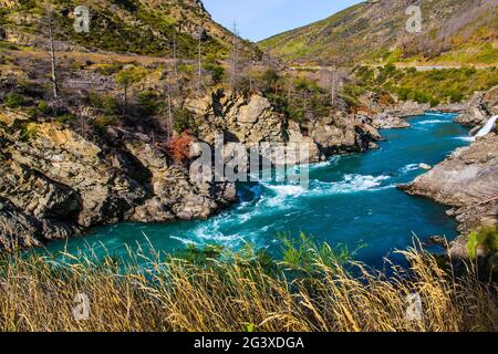 Landschaftlich Reizvolle Neuseeland Stockfoto