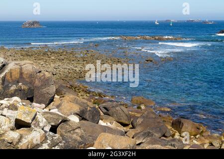 Côtes Nord du Finistère , Bretagne Stockfoto