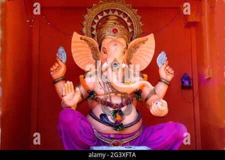 Riesige Statue von Lord Ganesha Stockfoto