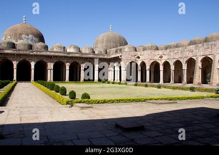 Korridore von Jami Masid, Mandu Stockfoto