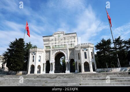 Haupttore der Universität Istanbul Stockfoto