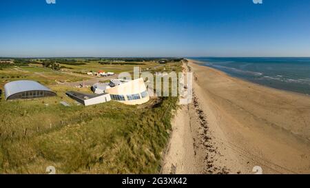 Sainte Marie du Mont (Normandie, Nordwestfrankreich): Utah Beach Memorial und Museum an der normannischen Küste, Strand der Normandie Landungen, D Day (6 Ju Stockfoto