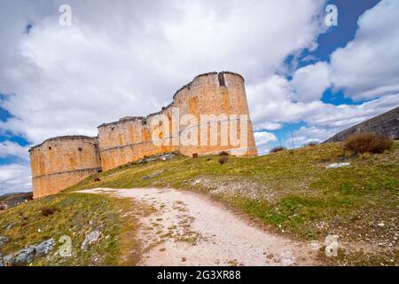 Burg von Berlanga de Duero, 12-15. Jahrhundert, Berlanga de Duero, Soria, Castilla y León, Spanien, Europa Stockfoto