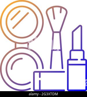 Symbol für linearen Vektor des Make-up-Gradienten Stock Vektor
