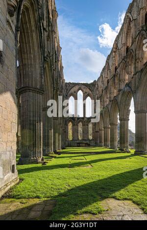 Rievaulx Abtei, North Yorkshire, England Stockfoto