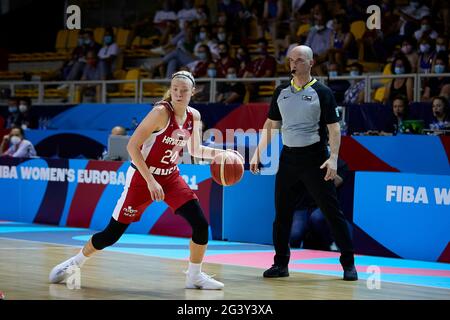 Klaudia PERISA (24) aus Kroatien während des FIBA Women's EuroBasket 2021, Gruppe-D-Basketballspiels zwischen Frankreich und Kroatien am 17. Juni 2021 im Rhenus Sport in Straßburg, Frankreich - Foto Ann-Dee Lamour / CDP MEDIA / DPPI Stockfoto