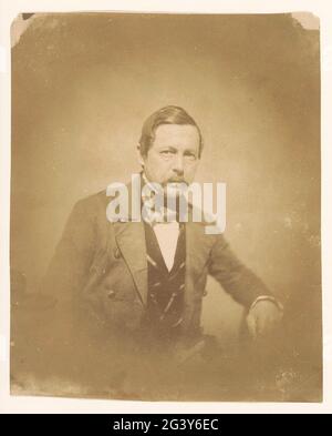 Porträtmann mit Schnurrbart. . Stockfoto