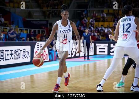 Valériane VUKOSAVLJEVIC (11) aus Frankreich während des FIBA Women's EuroBasket 2021, des Basketballspiels der Gruppe D zwischen Frankreich und Kroatien am 17. Juni 2021 bei Rhenus Sport in Straßburg, Frankreich - Foto Ann-Dee Lamour / CDP MEDIA / DPPI Stockfoto