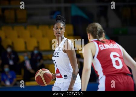 Valériane VUKOSAVLJEVIC (11) aus Frankreich während des FIBA Women's EuroBasket 2021, des Basketballspiels der Gruppe D zwischen Frankreich und Kroatien am 17. Juni 2021 bei Rhenus Sport in Straßburg, Frankreich - Foto Ann-Dee Lamour / CDP MEDIA / DPPI Stockfoto