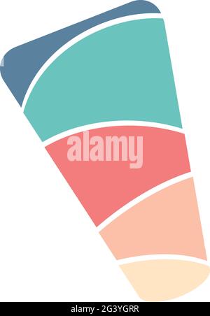 Abstrakte Ausrufeform zufällig bunte Fleck. Runde Ecken Organischer Fleck aus bunten Formen. Splat Tropfen Flüssigkeit Kieselstein Silhouette Stock Vektor