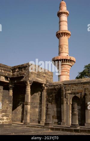 Chand Minar in Daulatabad Stockfoto