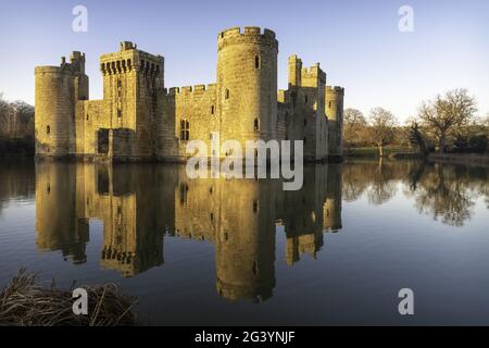 Bodiam Castle. East Sussex, England Stockfoto