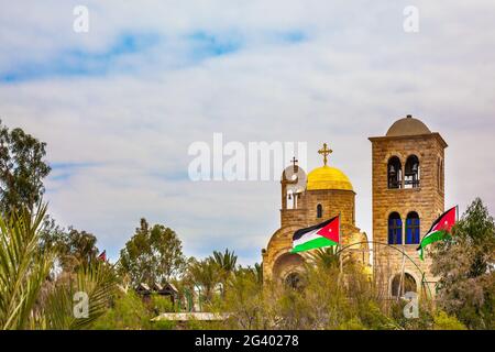 Qasr el-Yahud ist der Ort der Taufe Stockfoto