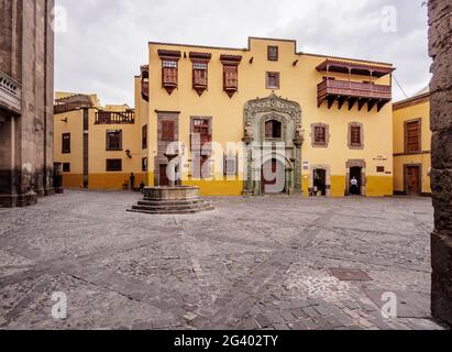 Casa de Colon, Columbus House, Plaza del Pilar Nuevo, Las Palmas de Gran Canaria, Gran Canaria, Kanarische Inseln, Spanien Stockfoto