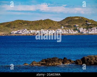 Landschaft von Cap de Cavalleria, Menorca oder Menorca, Balearen, Spanien Stockfoto