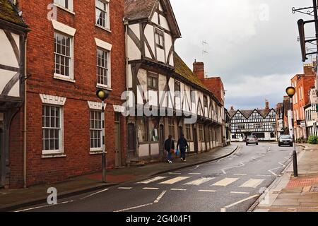 Kirchgasse, Tewkesbury, Gloucestershire, England, Vereinigtes Königreich Stockfoto