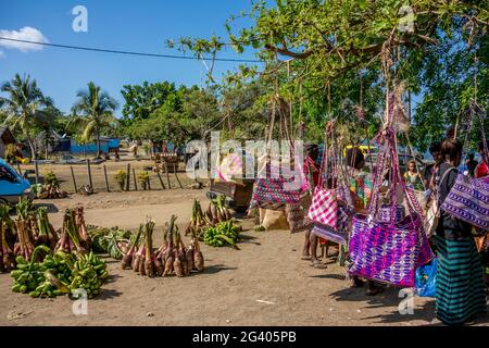 Markt auf Tanna, Vanuatu, Südpazifik, Ozeanien Stockfoto