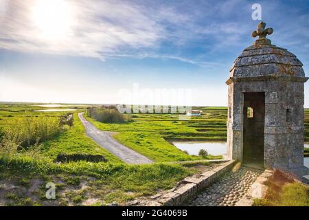 Frankreich. Charentes-Maritimes (17) Dorf Brouages, ehemaliger Hafen des Salzhandels, dann katholischer Kriegshafen unter Richelieu Stockfoto