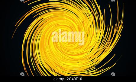 Gold abstrakter Hintergrund aus großen Pinselstrichen. Computergeneriertes 3d-Rendern. Stockfoto