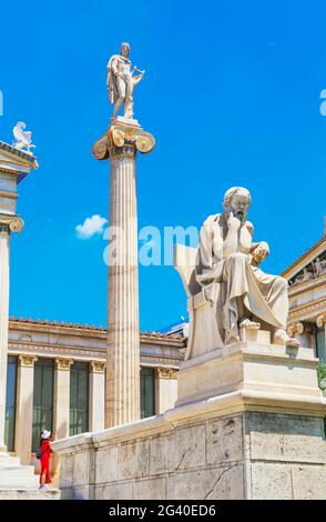 Akademie von Athen, Athen, Griechenland, Europa Stockfoto