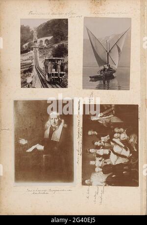 Fotoproduktion eines (vermutlich) Gemäldes, das den Amsterdamer Kaufmann und Kunstsammler Jan van Lennep de Oude (1634-1711) darstellt. Der Teil des Fotoalbums von Robert Daniel Crommelin (1841-1907). Stockfoto