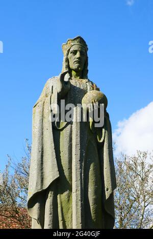 Jesus Statue Neuenkirchen VÃ¶rden Stockfoto