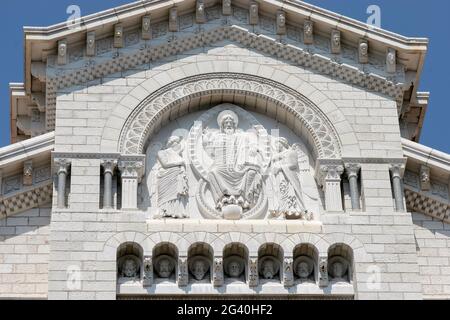 MONTE CARLO, MONACO - APRIL 19 ; Kathedrale des Hl. Nikolaus in Monte Carlo Monaco am 19. April 2006 Stockfoto