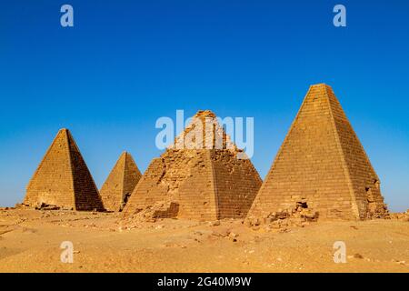 Die Pyramiden von Jebel Barkal im Sudan Stockfoto