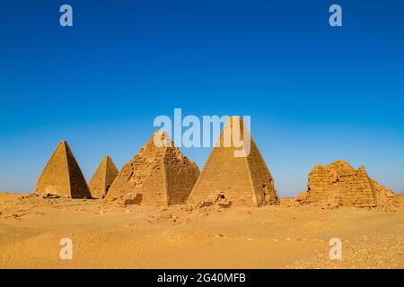 Die Pyramiden von Jebel Barkal im Sudan Stockfoto