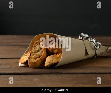 Gebackene italienische weihnachts-Biscotti-Kekse Stockfoto