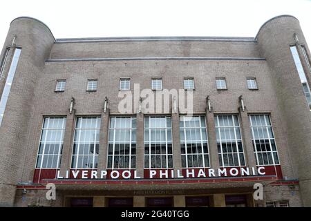 Liverpool Philharmonic Hall in der Hope Street im Georgian Quarter Stockfoto