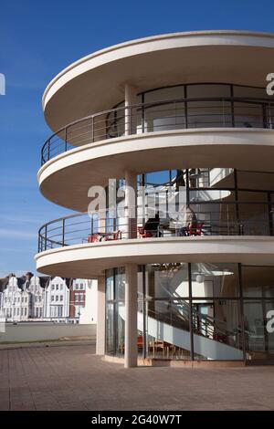 BEXHILL-on-Sea, East Sussex/UK - Januar 11: De La Warr Pavilion in Bexhill-On-Sea am 11. Januar 2009. Nicht identifizierte Personen Stockfoto