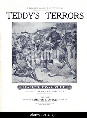 Teddy's Terrors, 1898 Noten Stockfoto