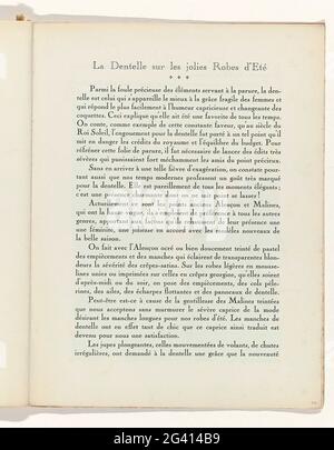 Kunst - Geschmack - Schönheit, Flugblätter weiblicher Eleganz, Mai 1929, Nr. 105, Grad 9, S. 28. Pagina UIT Het Modetijdschrift Art-Taste-Beauty (1920-1933). Stockfoto