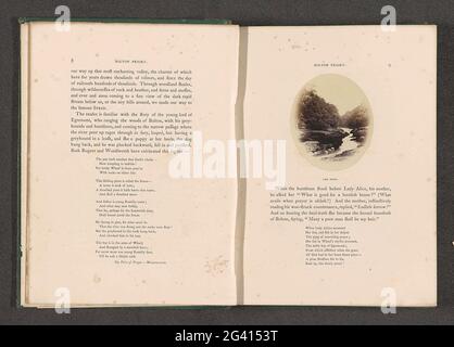 Blick auf den Bolton Strid in der Nähe der Bolton Abbey; The Strid. . Stockfoto