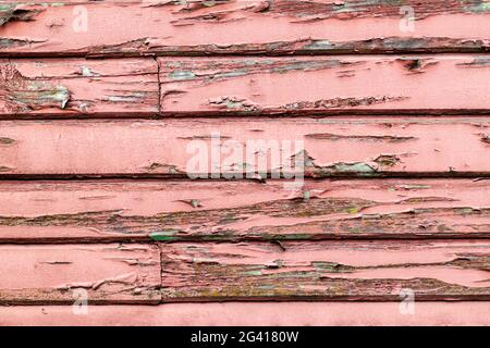 Hintergrund von geflackten Holzplanken Stockfoto
