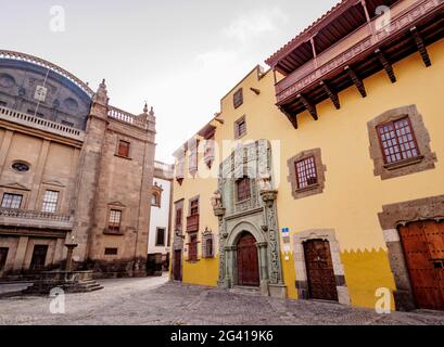 Casa de Colon, Columbus House, Plaza del Pilar Nuevo, Las Palmas de Gran Canaria, Gran Canaria, Kanarische Inseln, Spanien Stockfoto