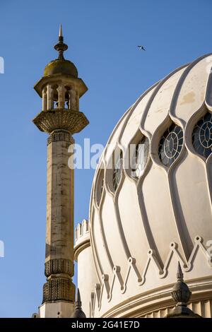 Blick auf das Royal Pavilion in Brighton Stockfoto