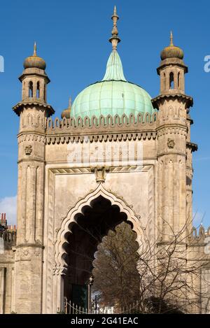 Blick auf das Royal Pavilion in Brighton Stockfoto