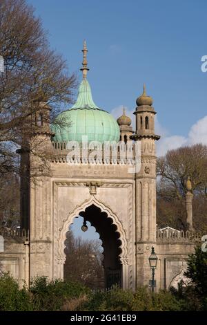 Blick auf das Royal Pavilion in Brighton Stockfoto