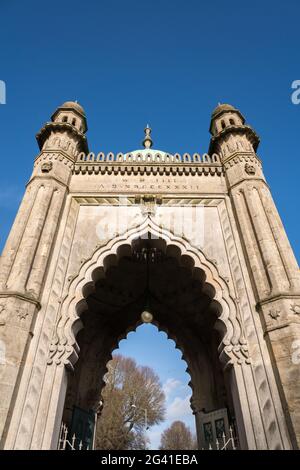 Blick auf das Royal Pavilion in Brighton Stockfoto