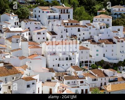 CASARES, Andalusien/Spanien - 5. Mai: Ansicht von Casares in Spanien am 5. Mai 2014 Stockfoto