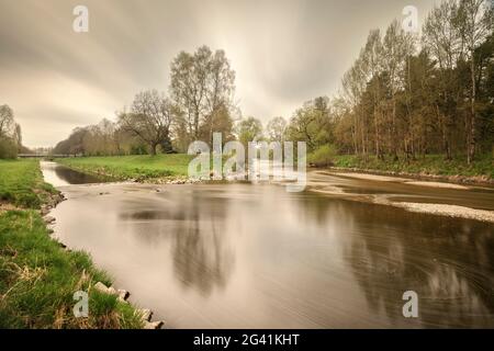 Zusammenfluss von Brigach und Breg, östlich von Donaueschingen, Kreis Schwarzwald-Baar, Baden-Württemberg, Donau, Deutschland Stockfoto