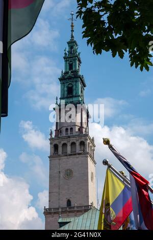 Teilansicht Jasna Gora Kloster in Czestochowa Polen Stockfoto